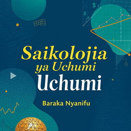 A captivating book cover design for 'Saikolojia ya Uchumi' by Baraka Nyamafu