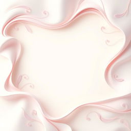 A beautifully designed sheet of paper with flowing curves and intricate patterns created with elegant, flowing lines and space for text, evoking a sense of softness and creativity
