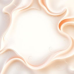 A beautifully designed sheet of paper with flowing curves and intricate patterns created with elegant, flowing lines and space for text, evoking a sense of softness and creativity