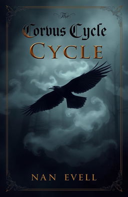 A novel cover titled 'Corvus Cycle' featuring a dark and atmospheric scene