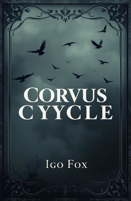 An intricate cover design for the online novel titled 'Corvus Cycle'