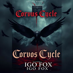 The cover of an online novel titled 'Corvus Cycle'