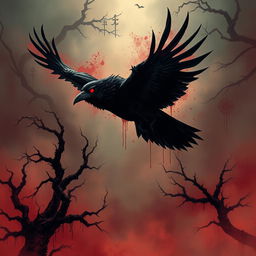 An A4 size image titled 'Corvus Cyclops', styled like a 90s American horror comic