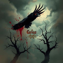 An A4 size image titled 'Corvus Cyclops', styled like a 90s American horror comic