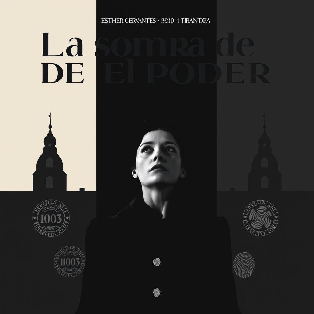 A poster for 'La sombra del poder' set in 1930-1940 Argentina