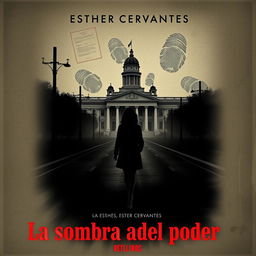 A poster for 'La sombra del poder' set in Argentina during the 1930s-1940s, combining graphics with at least one photograph