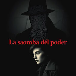 A poster for 'La sombra del poder' set in 1930-1940 Argentina, in a graphic and detective style