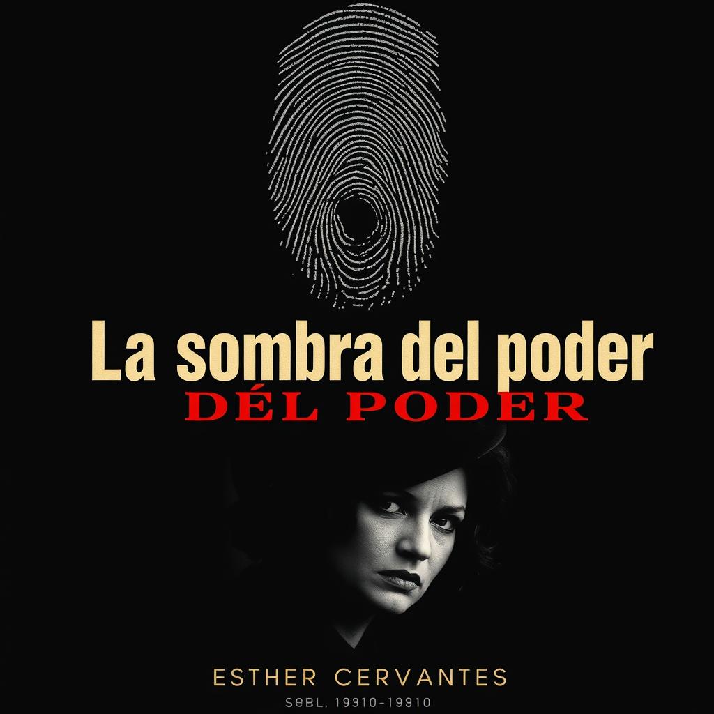 A poster for 'La sombra del poder' set in 1930-1940 Argentina, in a graphic and detective style