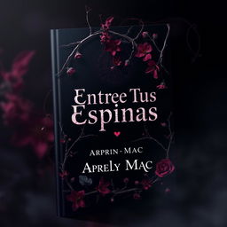 A striking book cover design featuring the title 'Entre Tus Espinas' prominently displayed in bold, artistic typography at the center