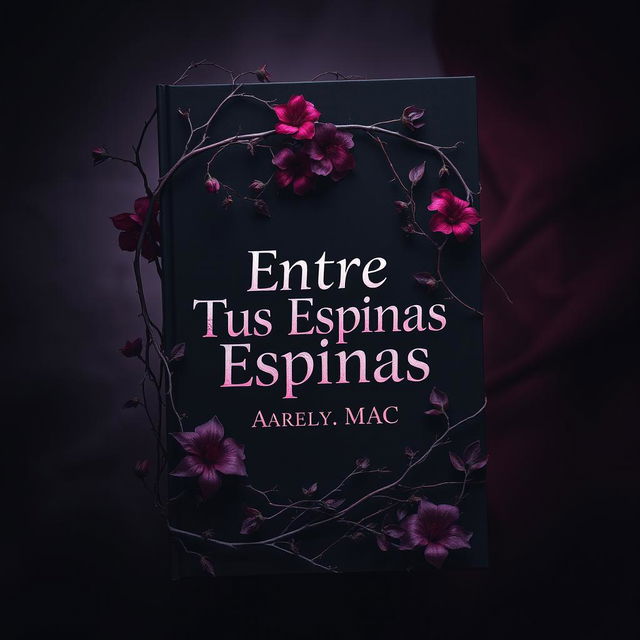 A striking book cover design featuring the title 'Entre Tus Espinas' prominently displayed in bold, artistic typography at the center