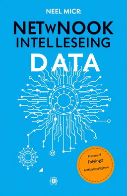 A modern book cover design featuring a striking blue background