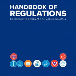 A visually striking cover design for a handbook on regulations