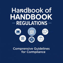 A visually striking cover design for a handbook on regulations