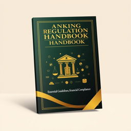 An elegant and professional cover design for a handbook on banking regulations