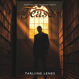 A captivating book cover design featuring a mysterious and alluring atmosphere suitable for a thriller novel