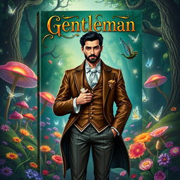 A stunning book cover for a fantasy novel titled 'Gentleman'