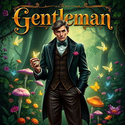 A stunning book cover for a fantasy novel titled 'Gentleman'