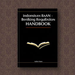 A book cover design for the 'Indonesian Banking Regulation Handbook'
