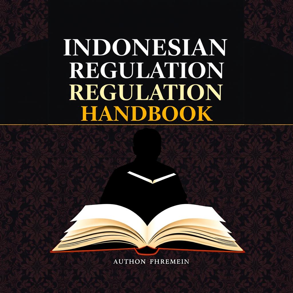 A book cover design for the 'Indonesian Banking Regulation Handbook'