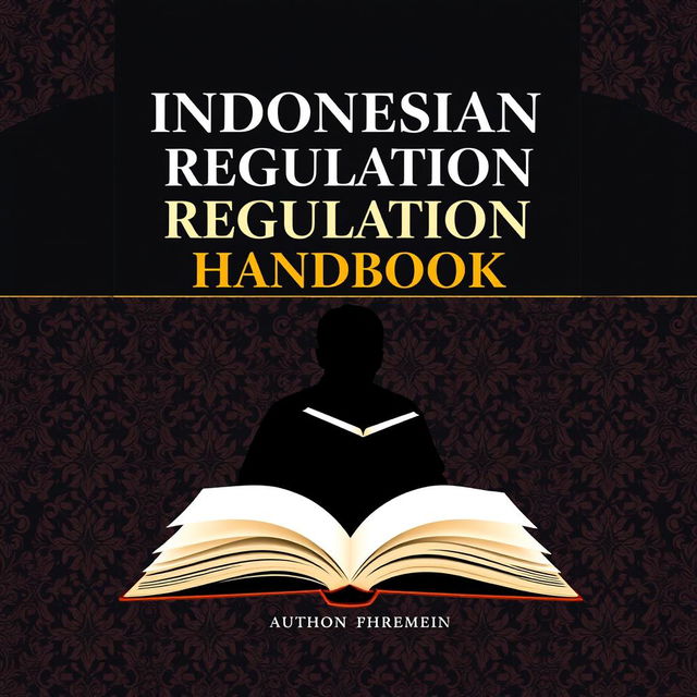 A book cover design for the 'Indonesian Banking Regulation Handbook'