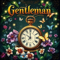A captivating book cover for a fantasy novel titled 'Gentleman'