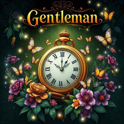 A captivating book cover for a fantasy novel titled 'Gentleman'
