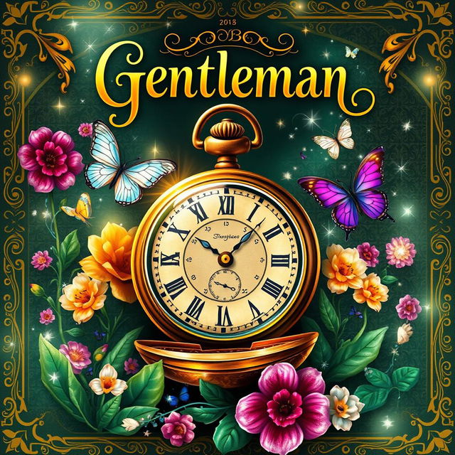 A captivating book cover for a fantasy novel titled 'Gentleman'