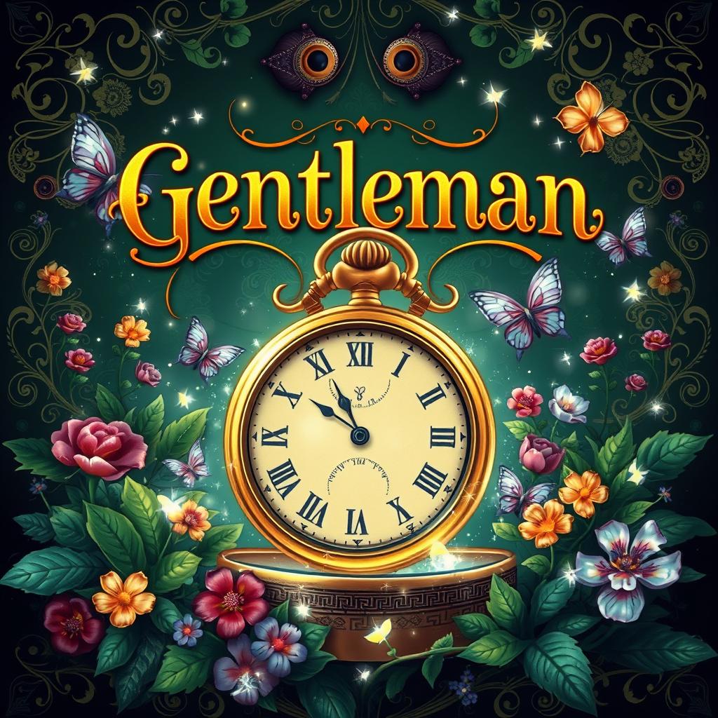 A captivating book cover for a fantasy novel titled 'Gentleman'