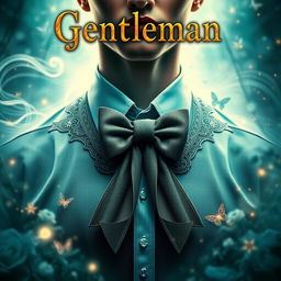 A striking fantasy portrait for a book cover titled 'Gentleman'