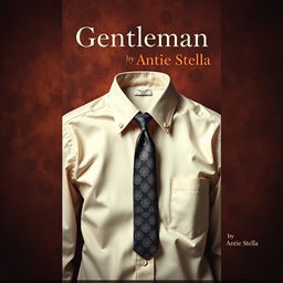 A sophisticated book cover for 'Gentleman by Antie Stella'