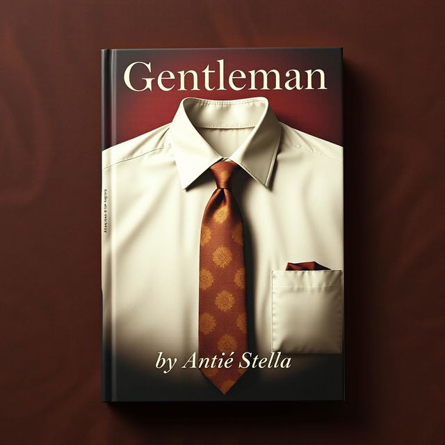 A sophisticated book cover for 'Gentleman by Antie Stella'