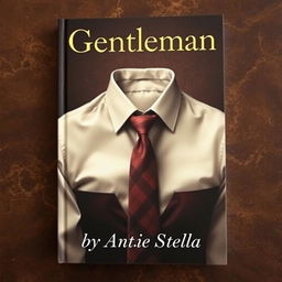 A sophisticated book cover for 'Gentleman by Antie Stella'