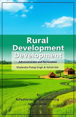 A captivating eBook cover design for a book titled 'Rural Development: Administration and Planning' by authors Shailendra Pratap Singh and Ashish Soti