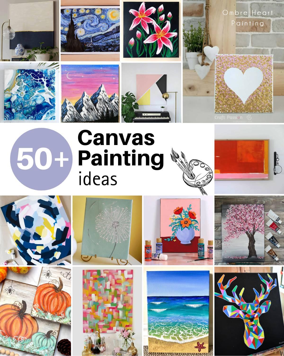 Dive into the world of creativity and discover the canvas painting idea that suits your style. Whether you’re a beginner or an experienced artist, there’s something here for everyone!