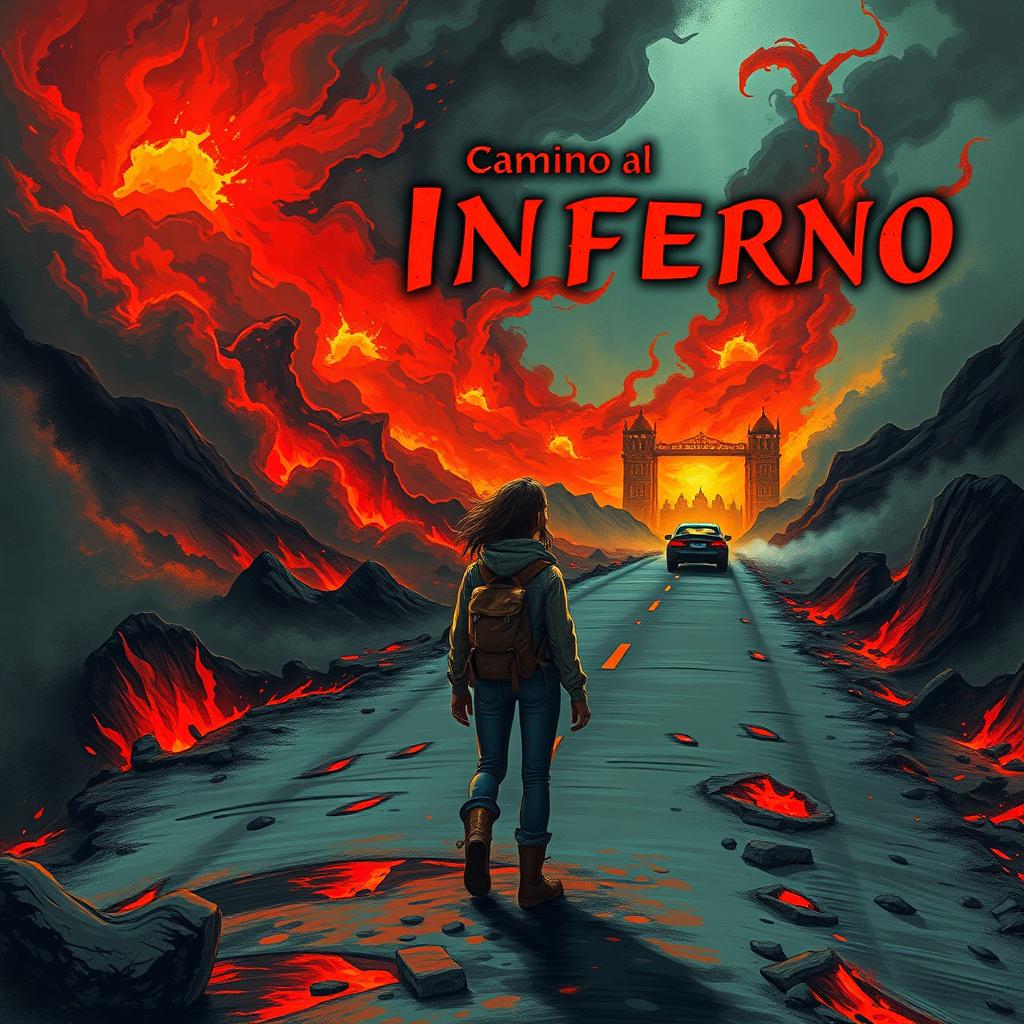 Book cover titled 'Camino al Infierno' by Julio A