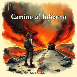 Book cover titled 'Camino al Infierno' by Julio A