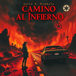 Book cover titled 'Camino al Infierno' by Julio A