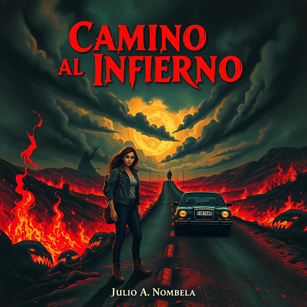 Book cover titled 'Camino al Infierno' by Julio A