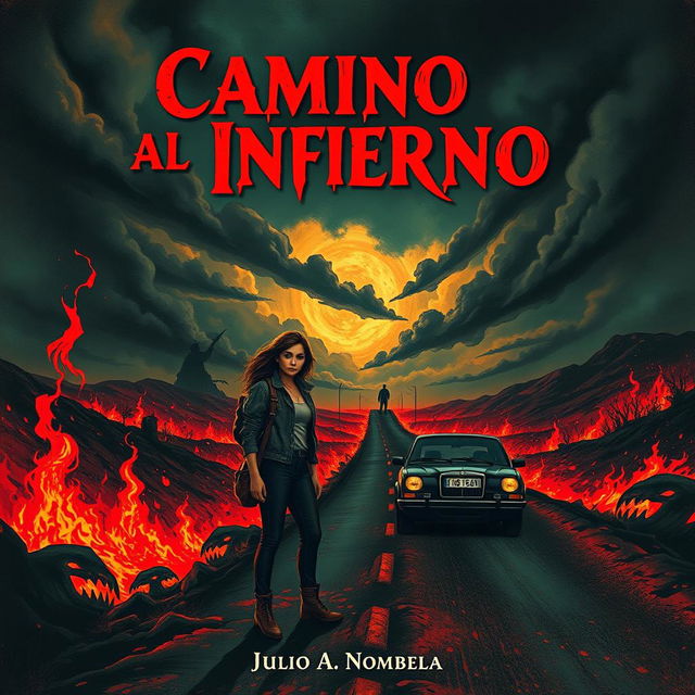 Book cover titled 'Camino al Infierno' by Julio A