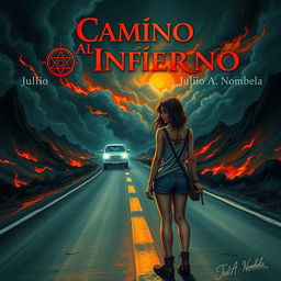 Book cover titled 'Camino al Infierno' by Julio A