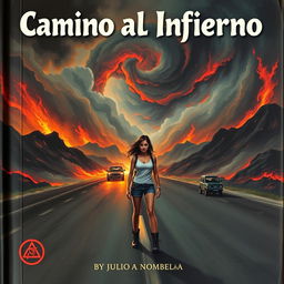 Book cover titled 'Camino al Infierno' by Julio A