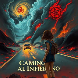 Book cover titled 'Camino al Infierno' by Julio A