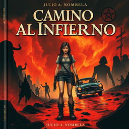 Book cover titled 'Camino al Infierno' by Julio A