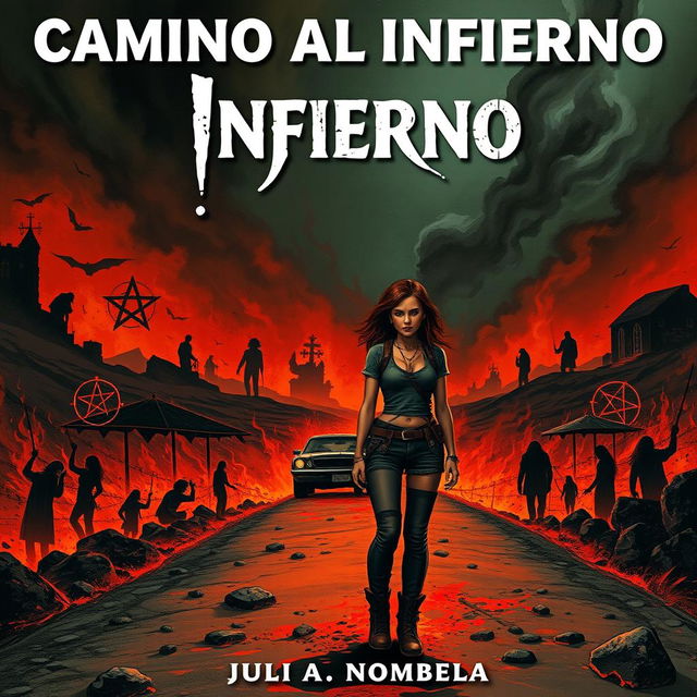 Book cover titled 'Camino al Infierno' by Julio A