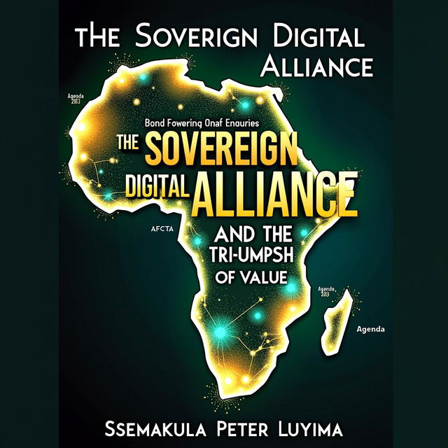 A new artistic book cover design for 'THE SOVEREIGN DIGITAL ALLIANCE: AND THE TRIUMPH OF VALUE