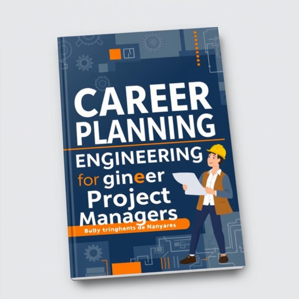 The cover design of a career planning book specifically for engineering project managers