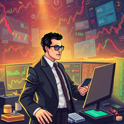 An engaging and illustrative image that encapsulates the theme of 'Uncovering the Trail of Smart Money' in Forex trading
