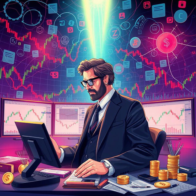 An engaging and illustrative image that encapsulates the theme of 'Uncovering the Trail of Smart Money' in Forex trading