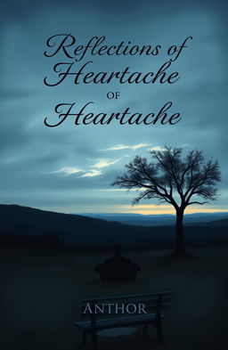 A book cover design for a poetry collection featuring a sad painting