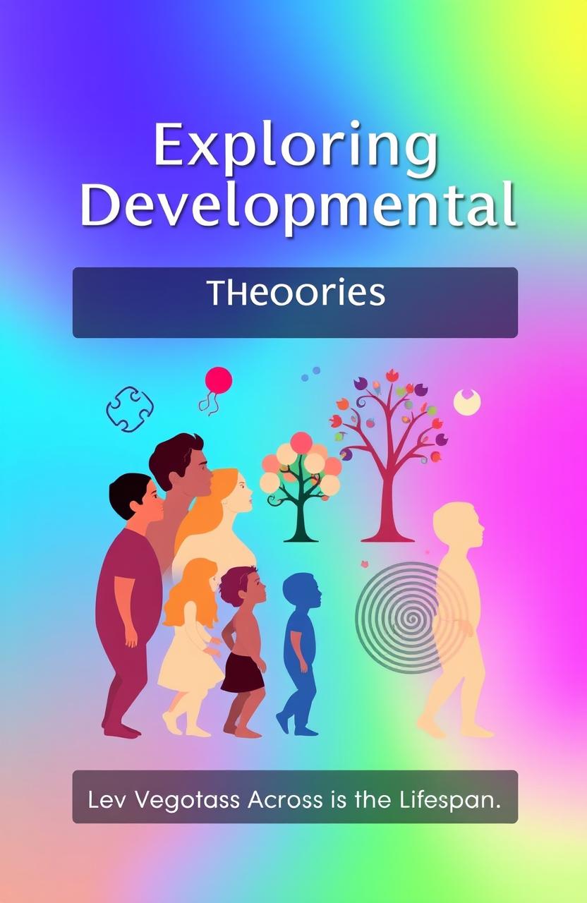 A cover page design that visually represents the theme of developmental theories in psychology